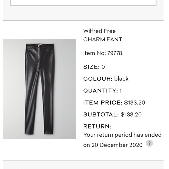 Aritzia x Wilfred BNWT Charm Pants - Picture 4 of 5